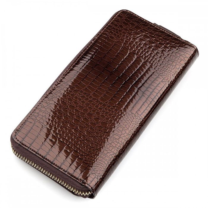 Жіночий шкіряний гаманець ST Leather 18438 (S7001A) Коричневий купити недорого в Ти Купи