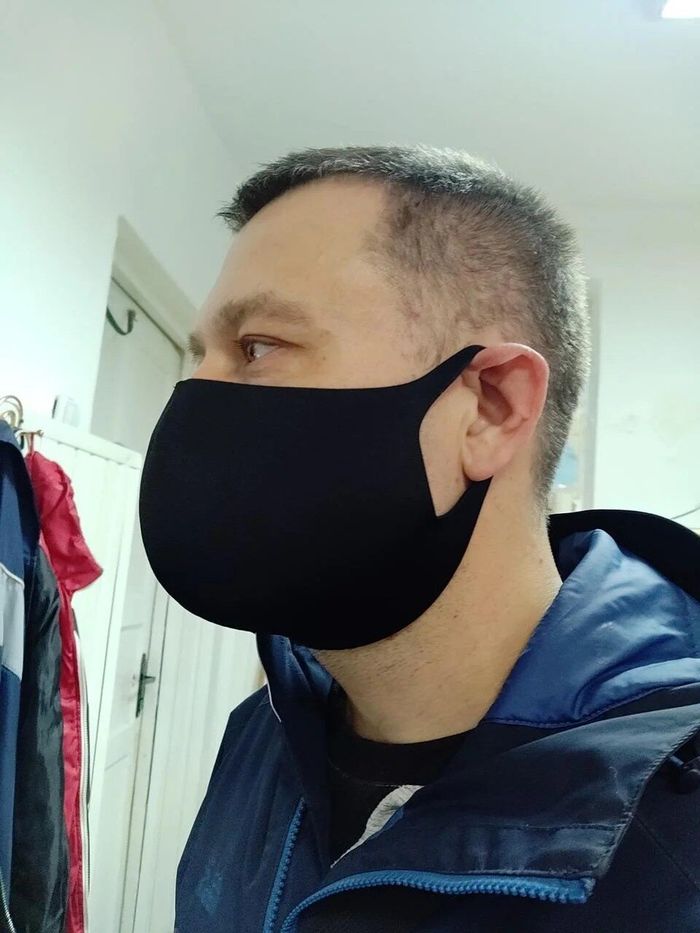 Женская маска для лица многоразовая защитная из неопрена Fandy Standart черная (1153893027) купить недорого в Ты Купи