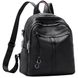 Шкіряний жіночий чорний рюкзак Olivia Leather F-FL-NWBP27-1138A