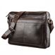 Мужская кожаная деловая тёмно-коричневая сумка SHVIGEL 11251