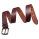 Мужской кожаный коричневый ремень SHVIGEL 17308 Коричневый 105-125 см.