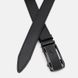 Чоловічий шкіряний ремінь Borsa Leather 125v1genav38-black, Чорний