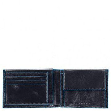 Шкіряне чоловіче портмоне Piquadro Blue Square (PU1392B2_BLU2) купити недорого в Ти Купи