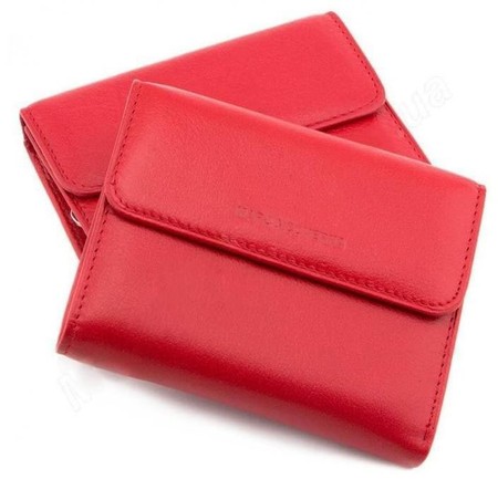 Маленький кожаный кошелек для женщин Marco Coverna MC-2047A-2 (JZ6647) красный купить недорого в Ты Купи