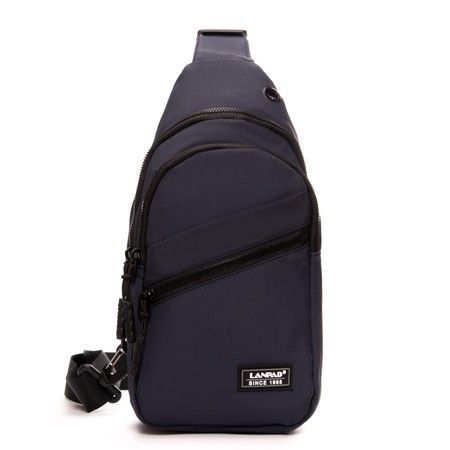 Мужская тканевая сумка-слинг Lanpad 83045 blue бол купить недорого в Ты Купи