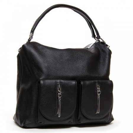 Женская кожаная сумка классическая ALEX RAI 01-12 25-83105-9 black купить недорого в Ты Купи