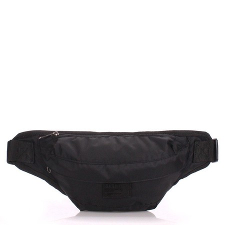 Текстильная сумка на пояс Poolparty черная купить недорого в Ты Купи