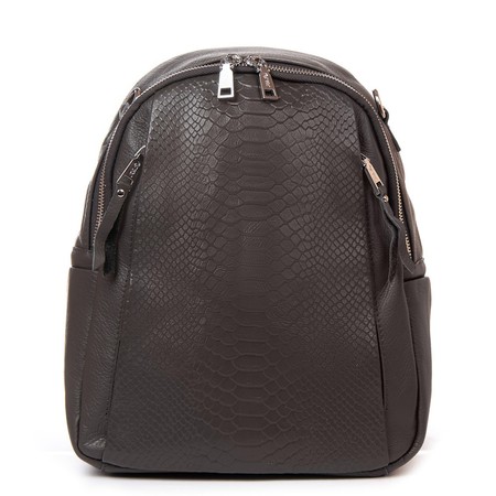 Женская кожаный рюкзак ALEX RAI 8907-9 grey купить недорого в Ты Купи