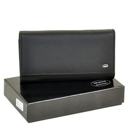 Кошелек из натуральной кожи Classic DR. BOND W46-2 black купить недорого в Ты Купи