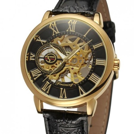 Чоловічий наручний годинник скелетон Forsining Rich (1120) купити недорого в Ти Купи