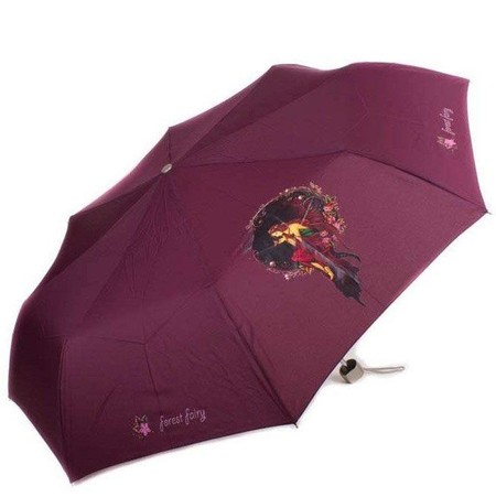 Жіноча механічна парасолька AIRTON бордовий купити недорого в Ти Купи