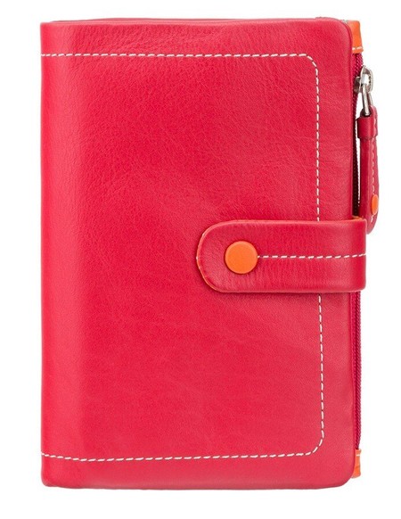 Жіночий шкіряний гаманець Visconti M87 Malabu (Red Multi) купити недорого в Ти Купи