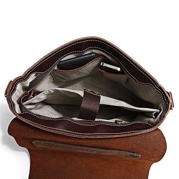 Мужской кожаный портфель Vintage 14099 Темно-коричневый купить недорого в Ты Купи