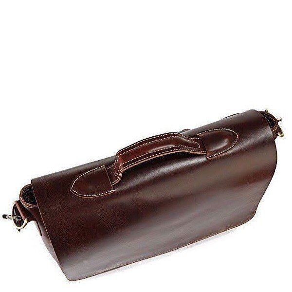 Мужской кожаный портфель Vintage 14099 Темно-коричневый купить недорого в Ты Купи