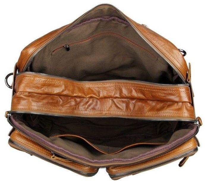 Чоловіча шкіряна сумка-трансформер Vintage 14353 Коричневий купити недорого в Ти Купи