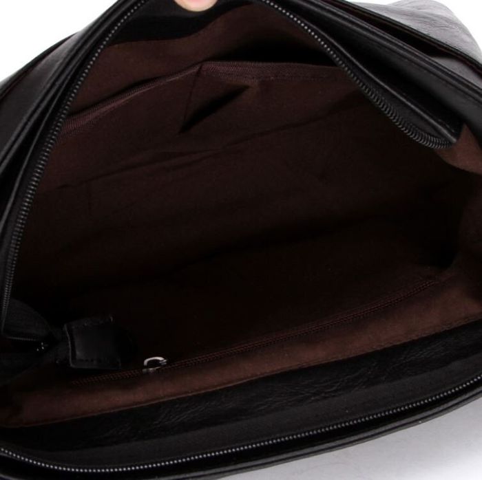 Мужская черная деловая сумка Polo 8815 купить недорого в Ты Купи