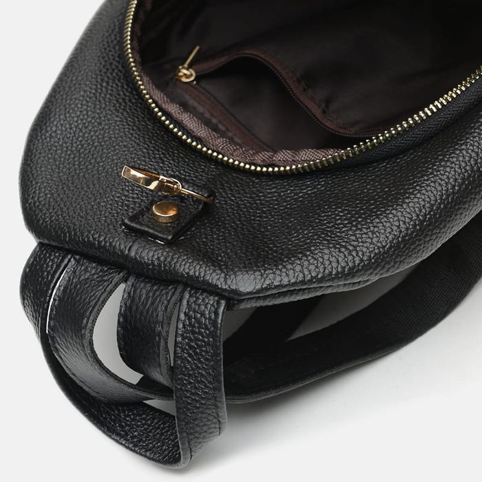 Женский кожаный рюкзак Borsa Leather K1162-black купить недорого в Ты Купи