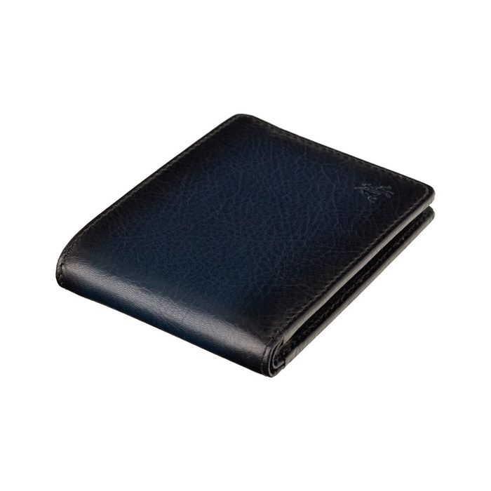 Мужской кожаный кошелек Visconti AT63 Roland c RFID (Burnish Blue) купить недорого в Ты Купи
