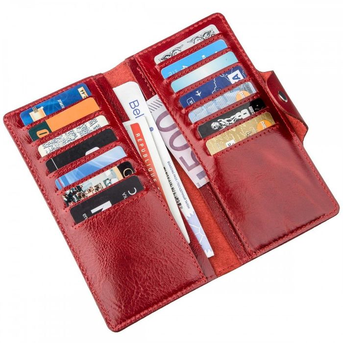 Жіночий гаманець, виготовлений зі шкіряного Alcor Shvigel 16176 купити недорого в Ти Купи