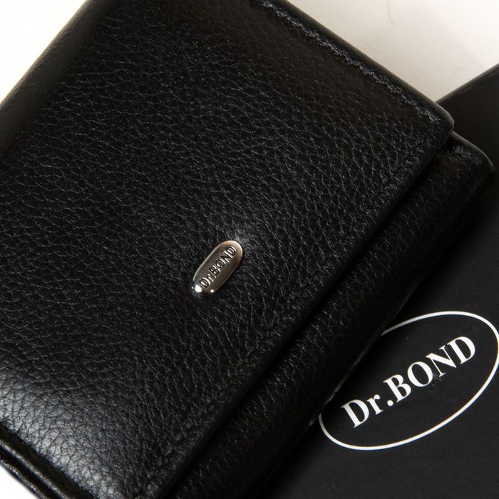Кожаный мужской кошелек Classic DR. BOND M86 black купить недорого в Ты Купи