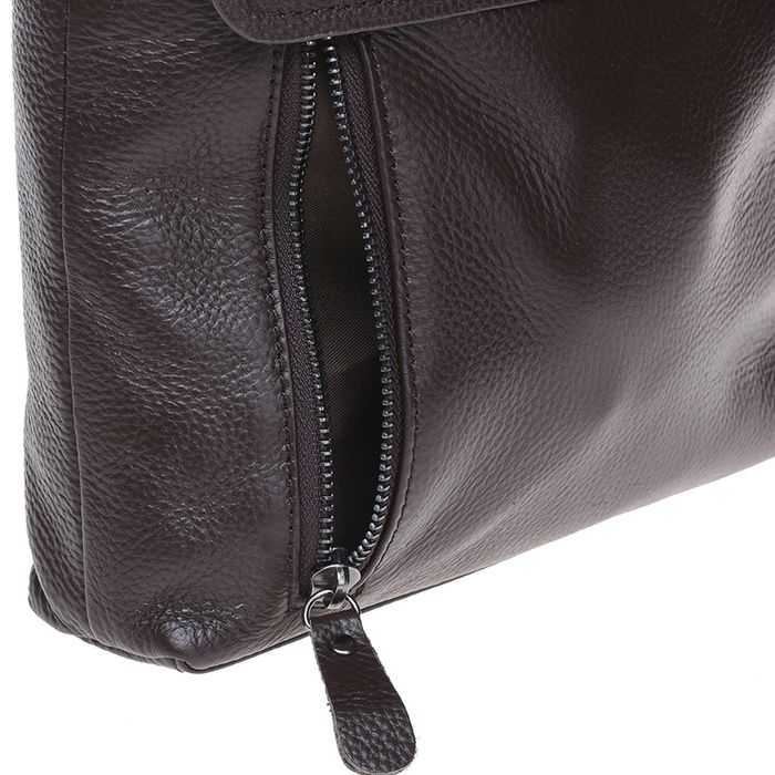 Мужская кожаная сумка Borsa Leather K17859-brown купить недорого в Ты Купи