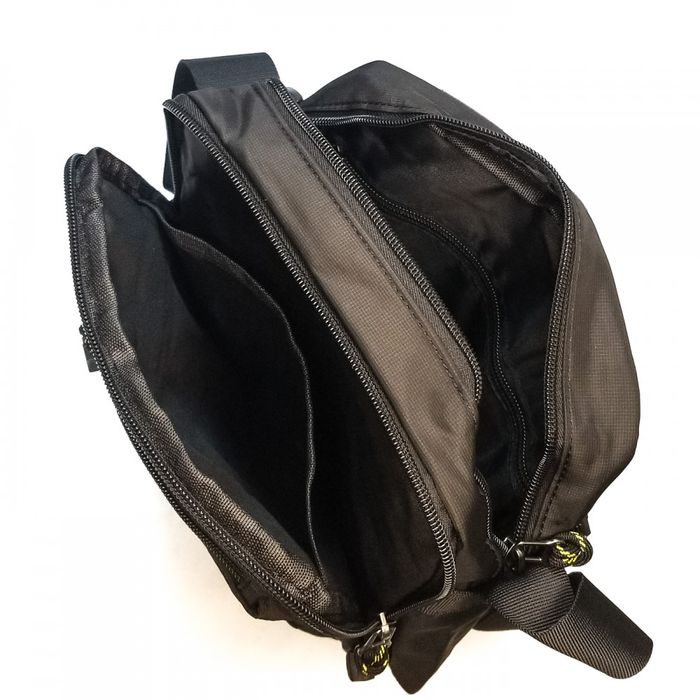 Мужская сумка через плечо Lanpad 4123 black купить недорого в Ты Купи