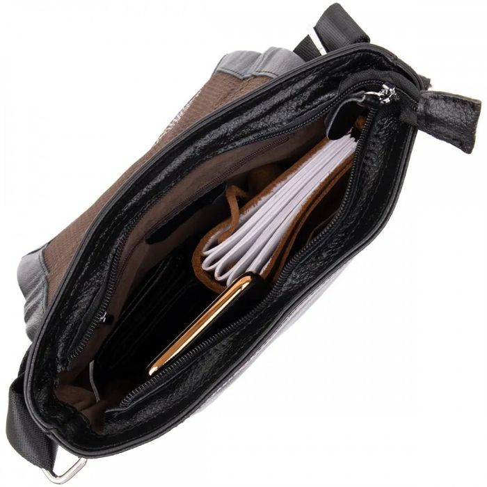 Мужская кожаная сумка через плечо Vintage 20410 купить недорого в Ты Купи