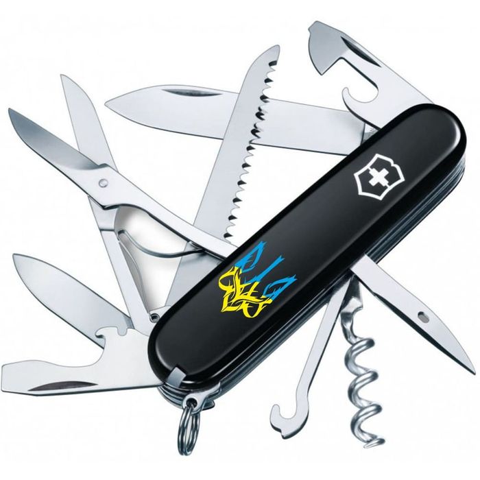 Складний ніж Victorinox Huntsman Ukraine Trident Gothic Blue-Yellow. 1.3713.3_t0636u купити недорого в Ти Купи