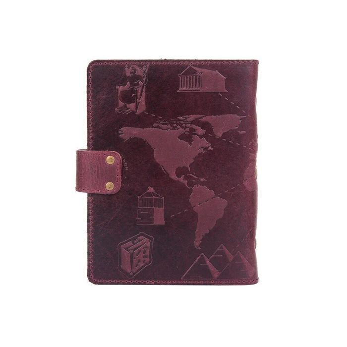 Шкіряний Картхолдер Hi Art &laquo;7 wonders of the world&raquo; CH-06 Shabby Plum купити недорого в Ти Купи