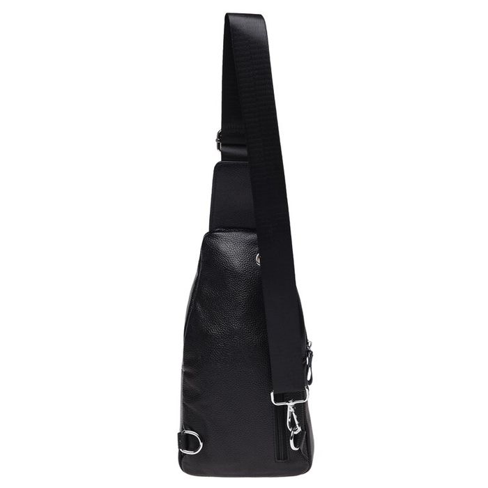 Чоловічий шкіряний рюкзак через плече Keizer K15055-black купити недорого в Ти Купи