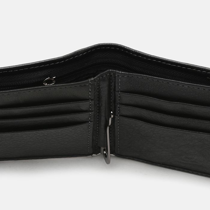 Мужской кожаный кошелек Ricco Grande K1555-9-black купить недорого в Ты Купи