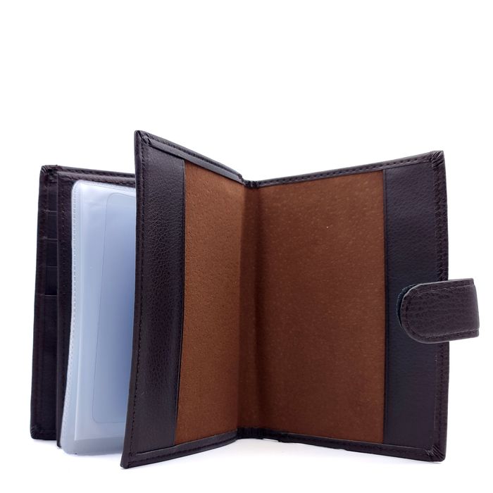 Чоловічий гаманець із шкіри з відділом для паспорта Woney FM-302Br купити недорого в Ти Купи