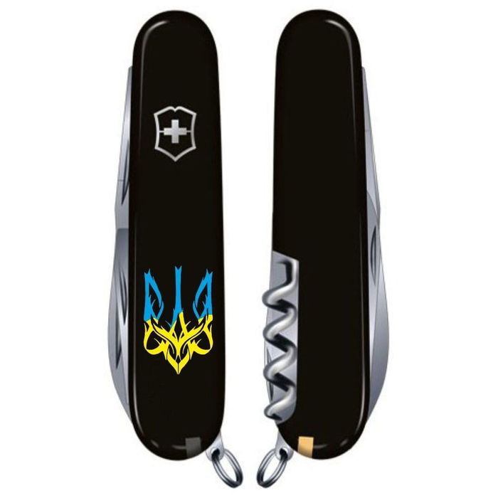 Складний ніж Victorinox Huntsman Ukraine Trident Gothic Blue-Yellow. 1.3713.3_t0636u купити недорого в Ти Купи