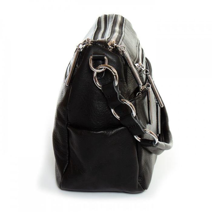 Жіноча шкіряна сумка ALEX RAI 8930-9 black купити недорого в Ти Купи