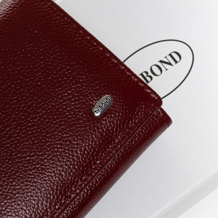 Шкіряний жіночий гаманець Classic DR. BOND W501 bordo купити недорого в Ти Купи