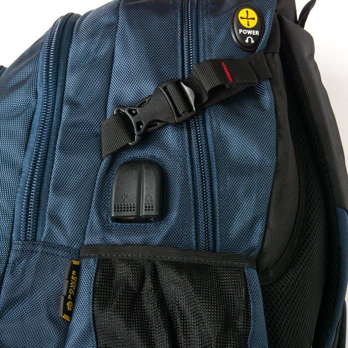 Городской рюкзак для ноутбука с USB Power In Eavas 8518 blue купить недорого в Ты Купи