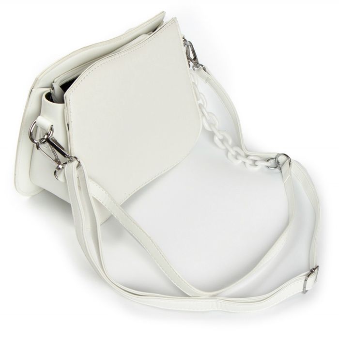 Жіноча сумочка зі шкірозамінника FASHION 22 F026 white купити недорого в Ти Купи