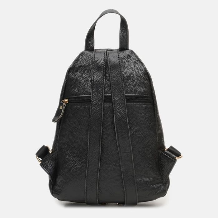 Жіночий шкіряний рюкзак Borsa Leather K1162-black купити недорого в Ти Купи