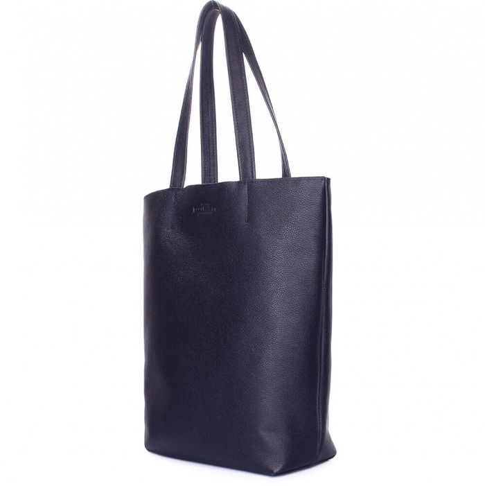 Шкіряна сумка-шоппер POOLPARTY darkblue купити недорого в Ти Купи