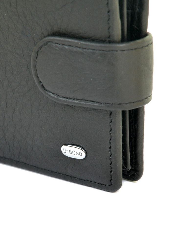 Кожаный кошелек Classik DR. BOND RFID M14 black купить недорого в Ты Купи