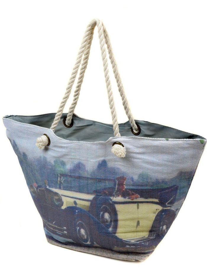 Женская Летняя пляжная сумка из текстиля Podium PC 9140-1 dark-brown купить недорого в Ты Купи