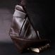 Мужская кожаная сумка-слинг GRANDE PELLE 11669
