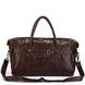 Дорожня шкіряна сумка Vintage 14053 Темно-коричневий