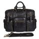 Мужская деловая кожаная сумка Vintage 14204 Черный