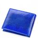 Жіночий гаманець зі шкіри морської змії SEA SNAKE LEATHER 18144 Синій