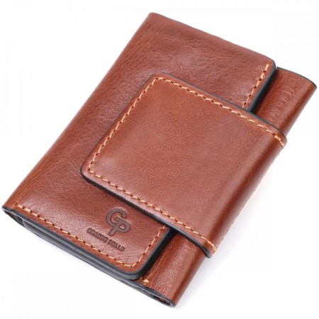 Шкіряний чоловічий гаманець ручної роботи GRANDE PELLE 11662 купити недорого в Ти Купи