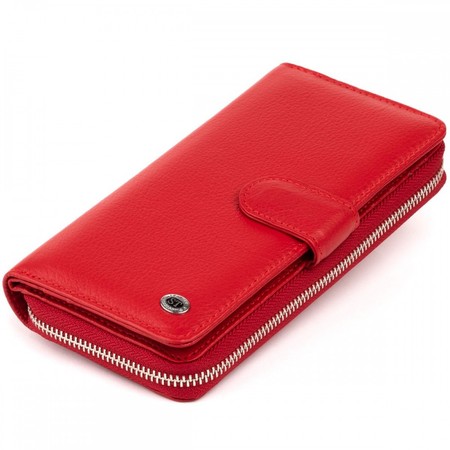 Жіночий шкіряний гаманець ST Leather 19306 Червоний купити недорого в Ти Купи