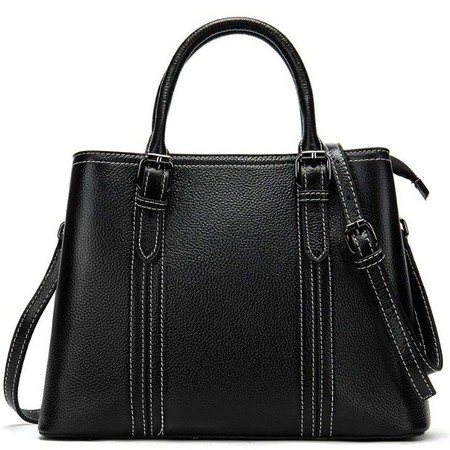 шкіряна жіноча сумка Vintage 14861 Чорний купити недорого в Ти Купи