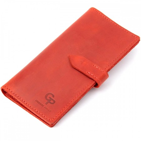 Женский кожаный кошелек GRANDE PELLE 11470 Красный купить недорого в Ты Купи