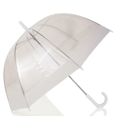 Жіноча парасолька-тростина напівавтомат HAPPY RAIN прозорий купити недорого в Ти Купи